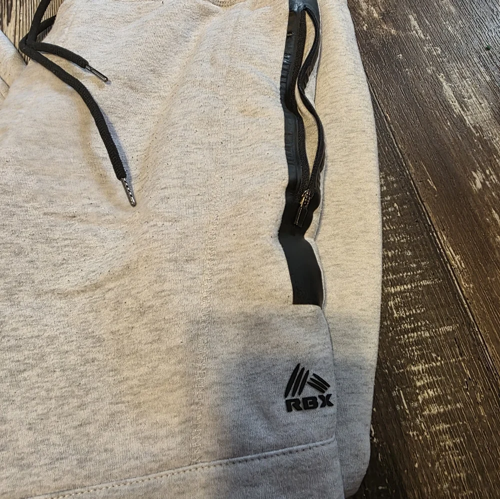 RBX Heather Gray Joggers with Black Accents